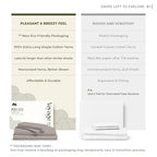 100% Egyptian Cotton Full Size Sheets Set (Full / 11 - Taupe)