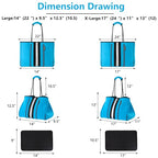 Multipurpose Gym Beach Bag (Sky Blue / X-Large)