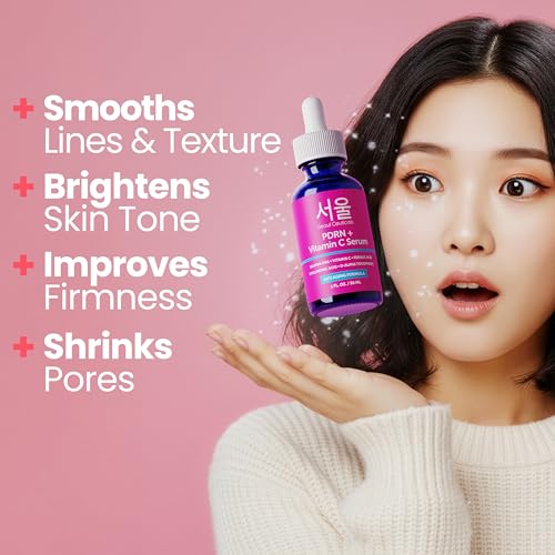 PDRN Serum Salmon DNA Vitamin C Face Serum Korean Skin Care (1 Fl Oz (Pack of 1))
