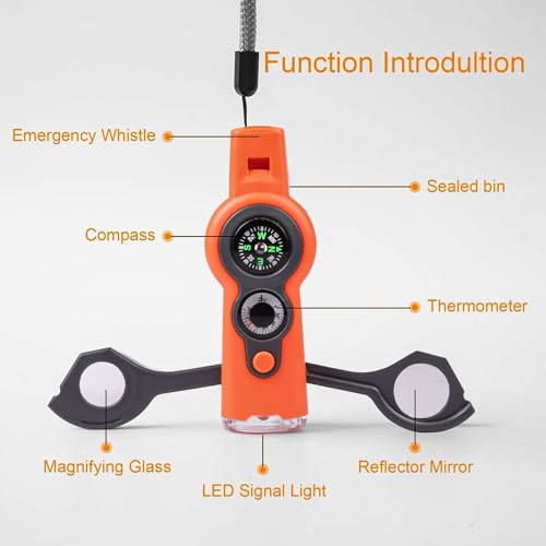 Emergency Survival Function Whistle (orange2pcs)