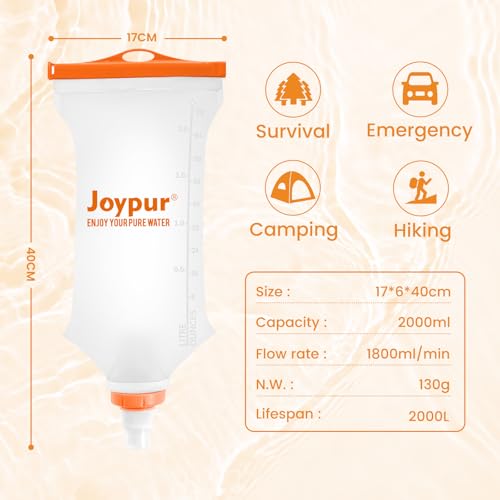 Gravity Water Filter Camping (Orange)