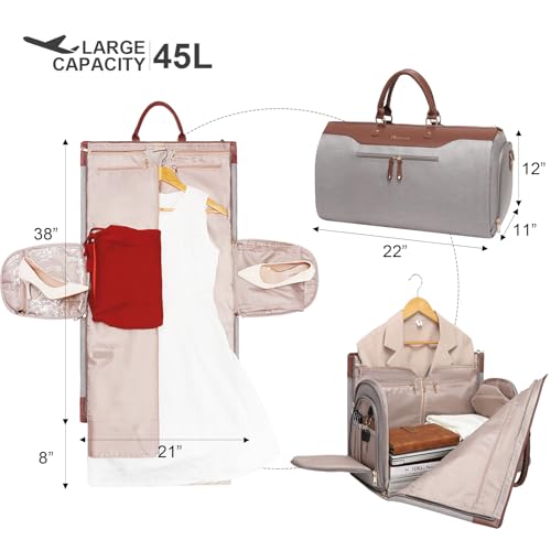 Garment Duffle Bags for Travel (Caramel)