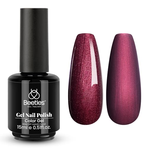 Beetles Burgundy Shimmer Gel Polish (C - Shimmery Red | Cherry Mocha)