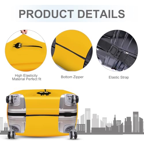 Cute Black Cat Luggage Cover (#40 / L(fits 28-30Inch suitcase))