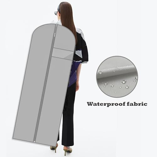 Dress Bags for Gowns Long (Grey / 65''- 2 Pack)
