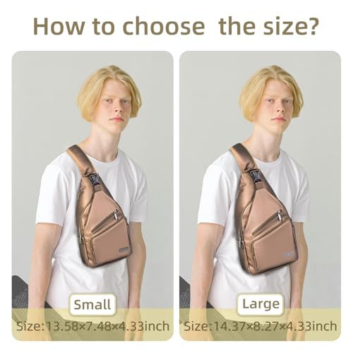 Crossbody Sling Bag (Leather Brown / Small)