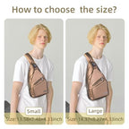 Crossbody Sling Bag (Leather Brown / Small)