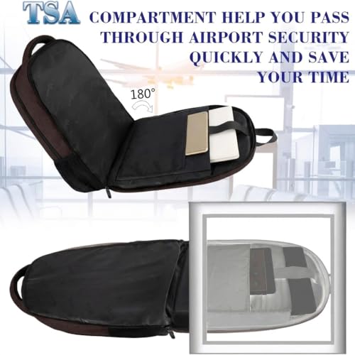 Brown 17.3 Inch Laptop Backpack (17 Inch / Dark Brown)