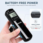 Digital Luggage Scale (Pure Black Battery Free)