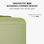 Hard Shell 20 Inch Carry on Luggage Airline Approved (Pickle Green / Carry-On 20 Inch)