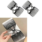 2Pcs Stretchy Comfy Hair Comb Clips