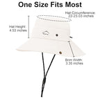 Sun Hats for Women Bucket Hat UV Protection Fishing Hat Wide Brim Safari Hats 2 in 1 Zip (1pack-beige)