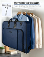Garment Bag for Travel (Blue / Large)