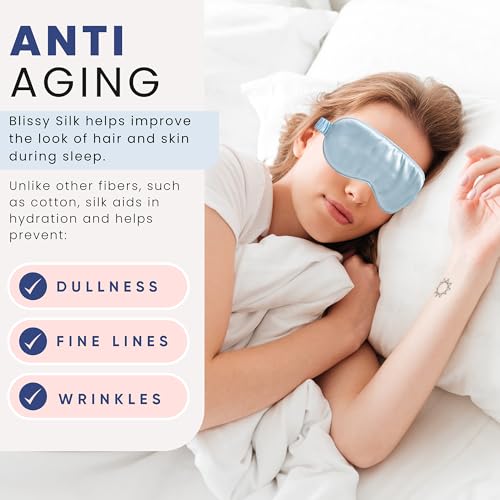 Silk Sleep Mask (Sky Blue)