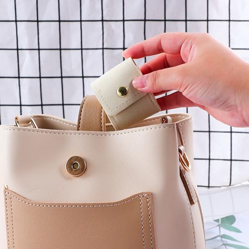 3 PCS Mini Travel Jewelry Organizer Bag (Beige)
