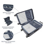 Platinum Elite Hardside Checked Luggage (Checked- Large 28-Inch / Shadow Black)