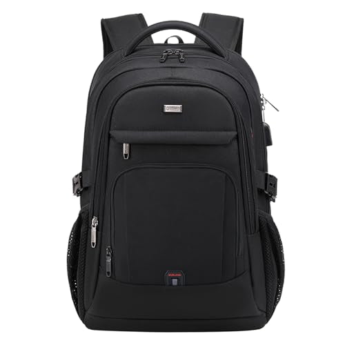 17 Inch Laptop Backpack for Travel Water Resistant College Backpack for Men Women Laptop Bag with USB Charging Port (Black-c / 17 Inch)