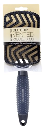 Pro Gel Grip Vented Hair Brush Gloss (Black Gloss)