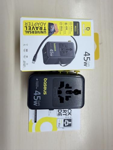 45W European Travel Plug Adapter (45W / Black)