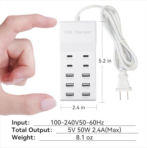 Multi Port USB Charging Station (2 Pcs)