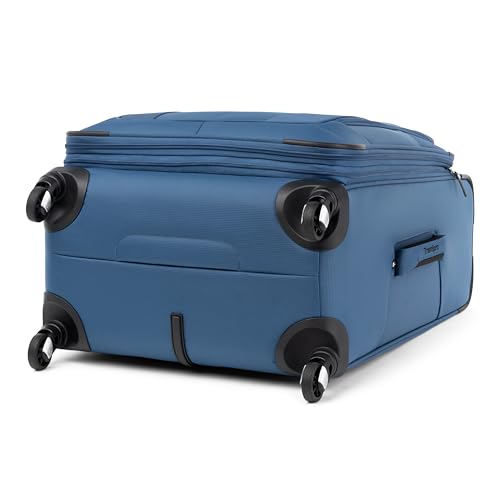 Maxlite 5 Softside Checked Luggage Spinner (Checked-Medium 25-Inch / Ensign Blue)