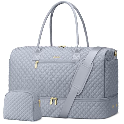 Travel Bag Weekender Bags for Women (7-Grey / 40L-Large)