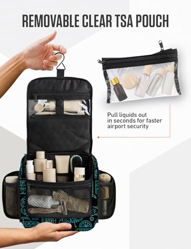 Hanging Travel Toiletry Bag (Surfing Vibes)