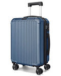 20 Inch Carry On Luggage 22x14x9 Airline Approved (Royal Blue / Carry-On - 20")