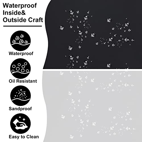 Waterproof Beach Tote Pool Bags for Women Ladies Extra Large Gym Tote Carry On Bag With Wet Compartment for Weekender Travel (M-black)