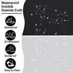Waterproof Beach Tote Pool Bags for Women Ladies Extra Large Gym Tote Carry On Bag With Wet Compartment for Weekender Travel (M-black)