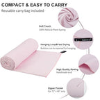 Microfiber Towel Quick Dry Camping & Travel & Gym Towel. Compact (Pale Pink / 60.00" x 30.00")
