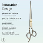 Professional Hair Cutting And Thinning Pet Grooming Scissors (Silver / PetCraft Series)