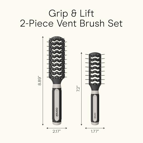 Hair Brush Set (Black / 2 Count)