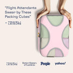 5 Set Packing Cubes for Travel with Laundry Bag (5 Set - Petal Pink / Set of 5)