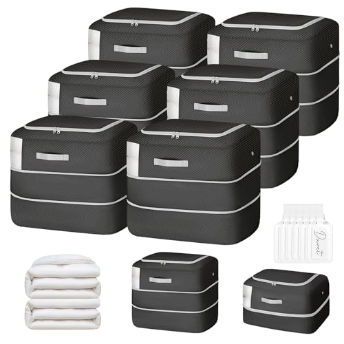 Comforter Storage Bag (Black / 110L (2-Layer Compression))
