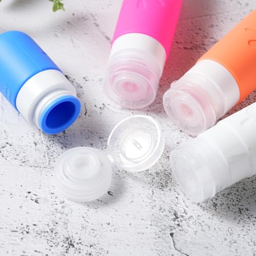 18 Pack travel Bottles for Toiletries (Multicolored D)
