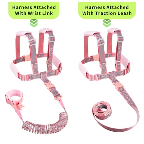 Toddler Leash Harness Backpack 4 (Pink)