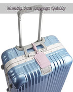 Leather Luggage Tags for Suitcases (Lichee Lilac)
