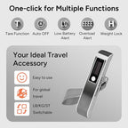 Digital Luggage Scale (White Stainless steel)