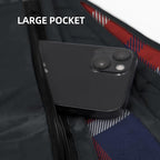 Large Waterproof Outdoor Blanket Thick Fleece 80" x 58" (Red Check)