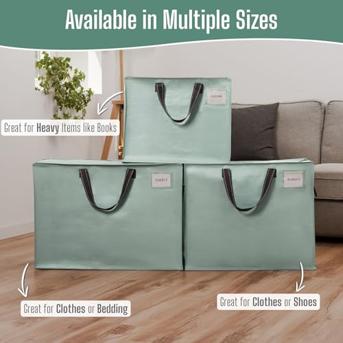 Heavy Duty Moving Bags (Light Green / 27 Gallon-4 Pack)