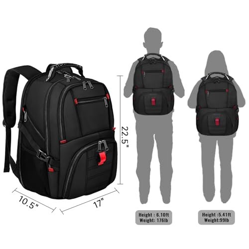 Large Laptop Backpack for Men (18.4 Inch / Black)