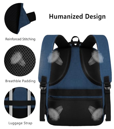 Travel Laptop Backpack for Men Women (A5-blue / 17.3)