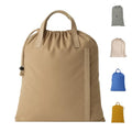 LFH Home Cotton Rich Canvas Large Laundry Bag with Handle (28”x36” / Beige)