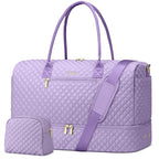 Travel Bag Weekender Bags for Women (8-Light Purple / 40L-Large)