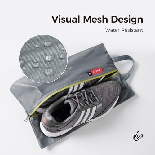 Shoe Bag for Travel (Grey / Non-Foldable-Regular)