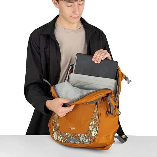 Flare Commuter Laptop Backpack (Kazuma Print Toffee Orange)