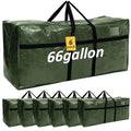6 Pcs 66 Gallon Extra Large Moving Bags Heavy Duty Storage Bag (66 Gallon / Green)