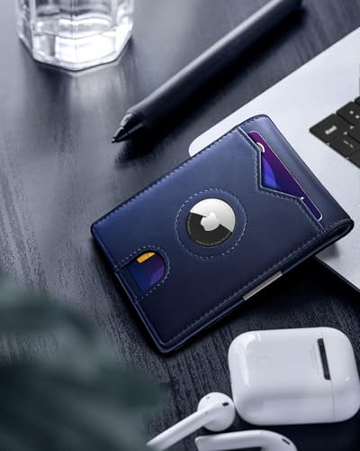 Airtag Wallet for Men (Purplish Blue41)
