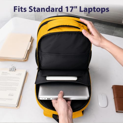 Yellow Backpack for Women (Yellow / 17 Inch)